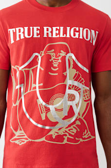 REGISTERED HORSESHOE METALLIC BUDDHA TEE, image 2