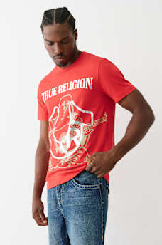 REGISTERED HORSESHOE METALLIC BUDDHA TEE, image 3
