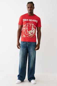 REGISTERED HORSESHOE METALLIC BUDDHA TEE, image 5