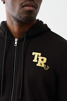 METALLIC LOGO ZIP HOODIE, image 4
