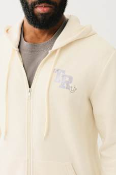 METALLIC LOGO ZIP HOODIE, image 2