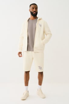 METALLIC LOGO ZIP HOODIE, image 6
