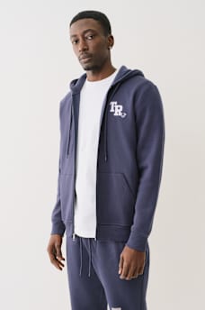 METALLIC LOGO ZIP HOODIE, image 2