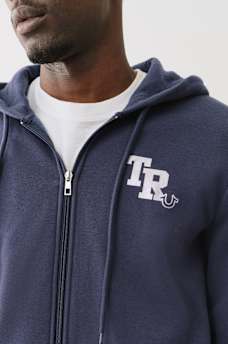 METALLIC LOGO ZIP HOODIE, image 4