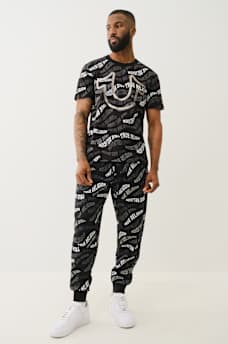 ALLOVER WAVY LOGO TEE, image 5