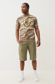 ALLOVER WAVY LOGO TEE, image 5