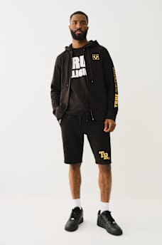 METALLIC LOGO SWEAT SHORT, image 5