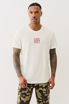 CHECKERED BUDDHA LOGO TEE, image 2