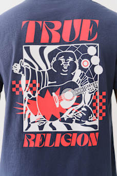 CHECKERED BUDDHA LOGO TEE, image 1