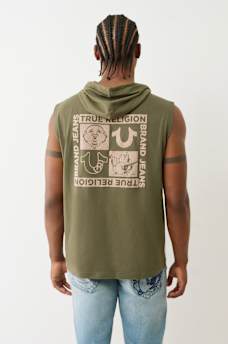HORSESHOE BOX HOODIE TANK , image 1
