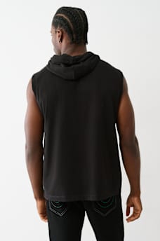 BUDDHA LOGO HOODED TANK TOP, image 2
