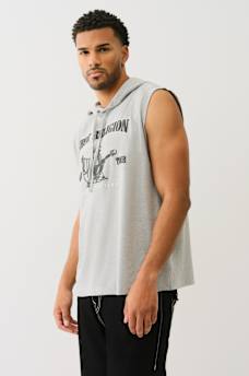 BUDDHA LOGO HOODED TANK TOP, image 1