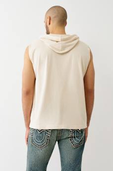 BUDDHA LOGO HOODED TANK TOP, image 2