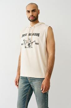 BUDDHA LOGO HOODED TANK TOP, image 3