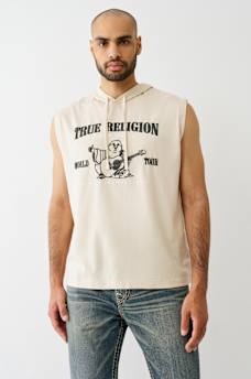 BUDDHA LOGO HOODED TANK TOP, image 1