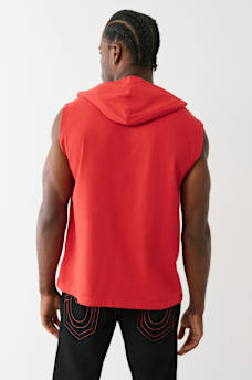 BUDDHA LOGO HOODED TANK TOP, image 2