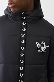 HORSESHOE TRIM PUFFER JACKET, image 2