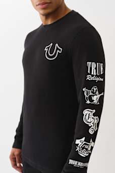 LONG SLEEVE HORSESHOE THERMAL SHIRT, image 1