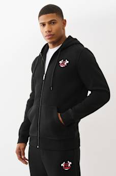 OVERLAY LOGO ZIP HOODIE, image 2