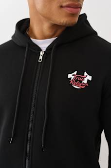 OVERLAY LOGO ZIP HOODIE, image 3