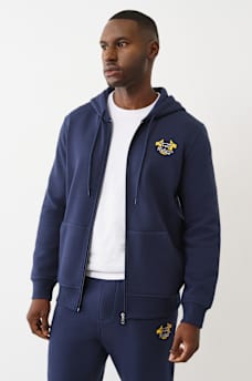 OVERLAY LOGO ZIP HOODIE, image 3