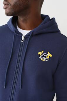 OVERLAY LOGO ZIP HOODIE, image 5