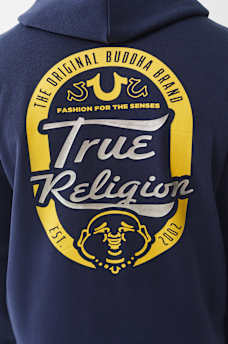 OVERLAY LOGO ZIP HOODIE, image 1
