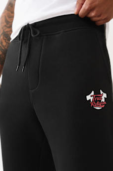 OVERLAY LOGO STRAIGHT LEG SWEATPANT, image 4