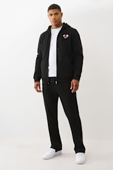 OVERLAY LOGO STRAIGHT LEG SWEATPANT, image 6