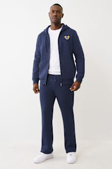 OVERLAY LOGO STRAIGHT LEG SWEATPANT, image 3