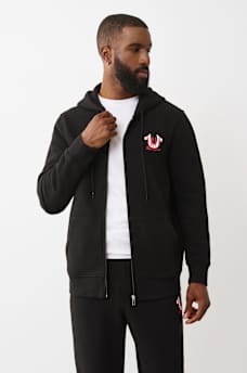 BUDDHA CARD ZIP HOODIE, image 2