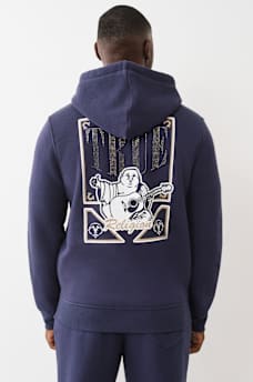 BUDDHA CARD ZIP HOODIE, image 4