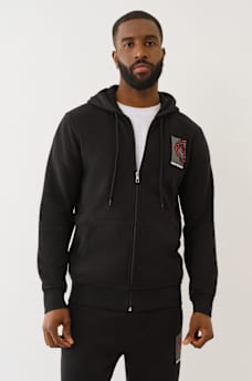 BOXED BUDDHA ZIP HOODIE, image 3