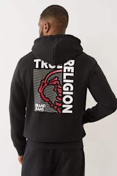 BOXED BUDDHA ZIP HOODIE, image 1