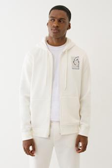 BOXED BUDDHA ZIP HOODIE, image 2