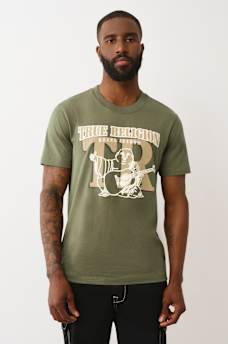 BUDDHA LOGO OVERLAY GRAPHIC TEE, image 1