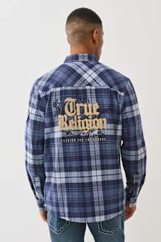 LOGO PATCH BRUSHED FLANNEL SHIRT, image 5