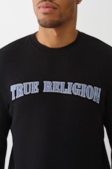 DENIM LOGO LONG SLEEVE THERMAL TEE, image 1