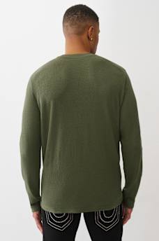 DENIM LOGO LONG SLEEVE THERMAL TEE, image 5