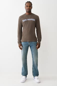 DENIM LOGO LONG SLEEVE THERMAL TEE, image 5