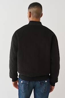 QUILTED CORDUROY BOMBER JACKET, image 3