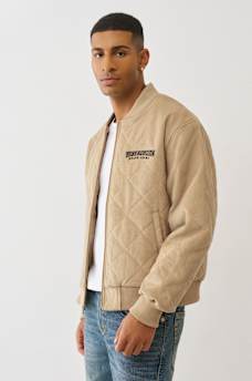 QUILTED CORDUROY BOMBER JACKET, image 4