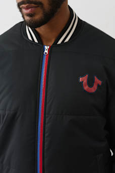 TWO-TONE ZIP PUFFER JACKET , image 2