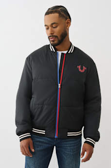 TWO-TONE ZIP PUFFER JACKET , image 3