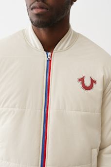 TWO-TONE ZIP PUFFER JACKET , image 2
