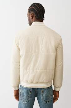 TWO-TONE ZIP PUFFER JACKET , image 4