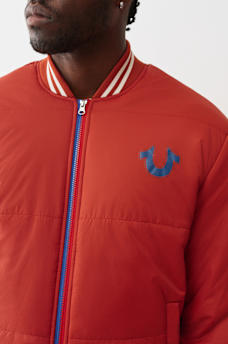 TWO-TONE ZIP PUFFER JACKET , image 2