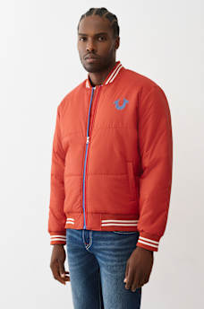 TWO-TONE ZIP PUFFER JACKET , image 3