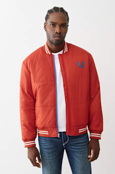 TWO-TONE ZIP PUFFER JACKET , image 1