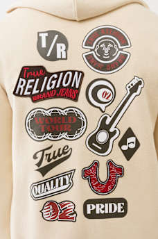 EMBROIDERED PATCH HORSESHOE ZIP HOODIE, image 5